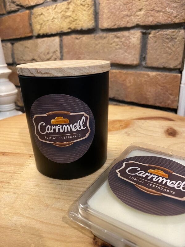Zestaw świeca + wosk zapachowy Caramel